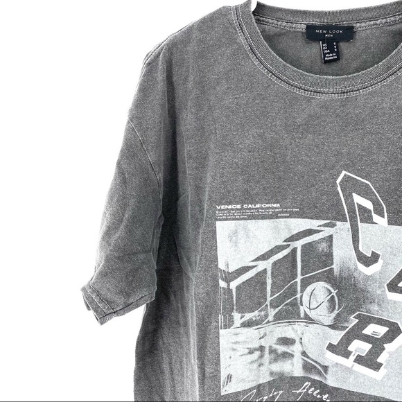 New Look Men's Short Sleeve Overdyed T-shirt - S - Picture 2 of 6